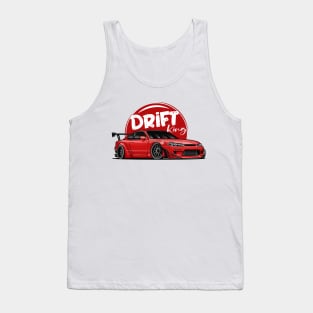 Silvia S15 Drift King (Red) Tank Top